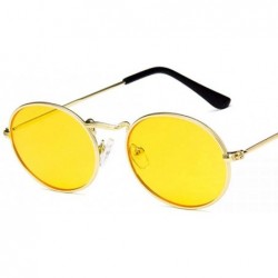 Oval Oval Sunglasses Women Men Retro Aolly Women Sun Glasses Men Ladies Eyewear 4 - 3 - C518XE05OK6 $11.07