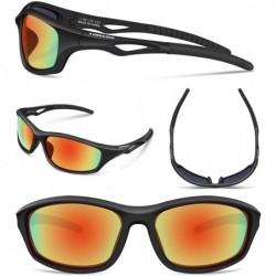 Sport Polarized Sports Sunglasses for Men Women Cycling Running Driving Fishing Golf Baseball Glasses EMS-TR90 Frame - C518O4...