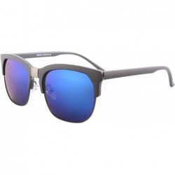 Square Polarized Sunglasses UV400 Protection Lens Mirror Lens Half Rim Sunglasses Summer Outdoor Eyewear-G5026 - CO189UH4L2T ...