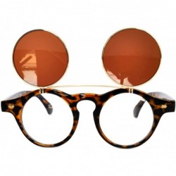 Round Steampunk Retro Gothic Vintage Colored Metal Round Circle Frame Sunglasses Colored Lens - CC186Z5N3Z0 $8.80