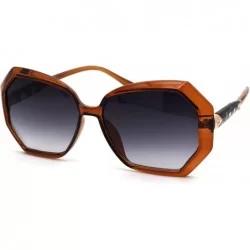 Butterfly Womens Classic 90s Chic Butterfly Plastic Sunglasses - Brown Smoke - C718ZWQDL5R $24.27