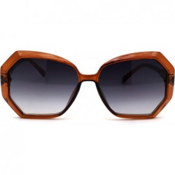 Butterfly Womens Classic 90s Chic Butterfly Plastic Sunglasses - Brown Smoke - C718ZWQDL5R $14.18