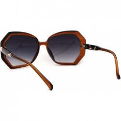 Butterfly Womens Classic 90s Chic Butterfly Plastic Sunglasses - Brown Smoke - C718ZWQDL5R $14.18