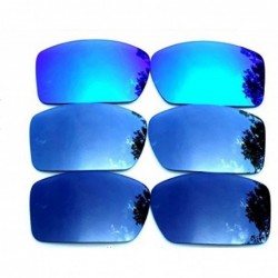 Oversized Replacement Lenses Gascan Black&Blue&Titanium Color Polarized 3 Pairs - Black&gray&blue - CH126N9U3TV $35.03