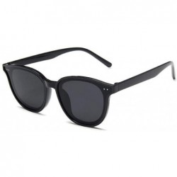 Cat Eye Women Cat Eye Sunglasses Vintage Sun Glasses Female Driving Shades UV400 - C1 Black Grey - CR1902RI745 $10.34