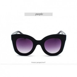 Oversized Fashion Sunglasses Gradient Oversized Outdoor - Purple - CO197H8SKML $16.87