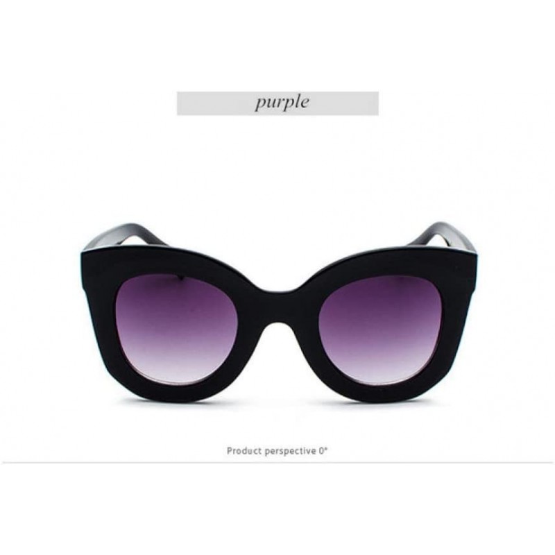 Oversized Fashion Sunglasses Gradient Oversized Outdoor - Purple - CO197H8SKML $16.87