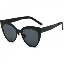 Cat Eye Sunglasses Protection Outdoor Accessory - Black box under black - CB1997KL2T3 $37.51