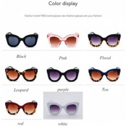 Oversized Fashion Sunglasses Gradient Oversized Outdoor - Purple - CO197H8SKML $16.87