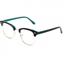 Wayfarer Babo" Slim Oval Style Celebrity Fashionista Pattern Temple Reading Glasses Vintage - Black/Green - CH182DA47DL $18.65