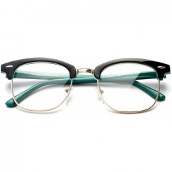 Wayfarer Babo" Slim Oval Style Celebrity Fashionista Pattern Temple Reading Glasses Vintage - Black/Green - CH182DA47DL $10.84