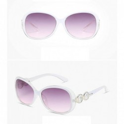 Square Classic Retro Designer Style Curved Frame Sunglasses for Women PC AC UV400 Sunglasses - Style 8 - CS18SZUI6YM $15.29