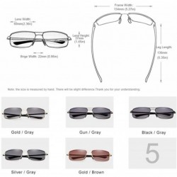 Goggle design glasses man driving a square frame sunglasses glasses goggles men classical - Silver Gray - CT1982Y06DK $32.82