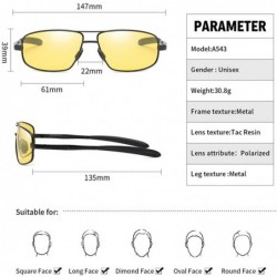 Aviator TAC HD Polarized Sport Sunglasses for Driving Men Women Sport Coating Mirror Sun Glasses Night Vision Sunglasses - C0...