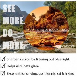 Sport Safety Glasses Z87 Work Driving Shooting Sunglasses HD Amber or Grey Lens Mens Womens - CM199D49ORN $12.36