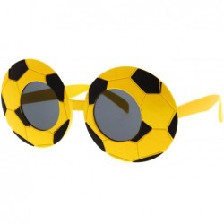 Oversized Halloween Costume Sunglasses Glasses Scary Party Men Women Adult - Soccer-yellow - CZ127OQ1SUF $19.45