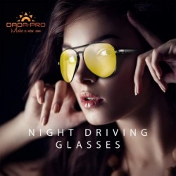Aviator Night Driving Glasses- Anti Glare Polarized Night Shooting Glasses Men Women - Avt - CE192TZZO2X $19.21