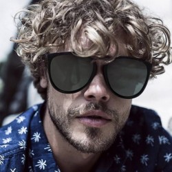 Oval Vintage Round Sunglasses for Women Men Polarized Sunglasses Retro Brand Designer Style - CQ18R0K8DOU $18.69