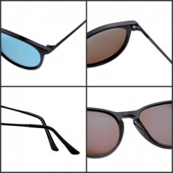 Oval Vintage Round Sunglasses for Women Men Polarized Sunglasses Retro Brand Designer Style - CQ18R0K8DOU $18.69