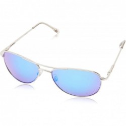 Aviator Men's Fugitive Aviator Sunglasses - Silver - C011JE6FJFT $34.05