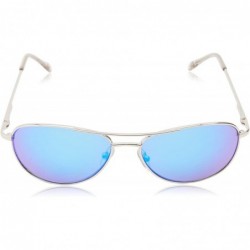 Aviator Men's Fugitive Aviator Sunglasses - Silver - C011JE6FJFT $16.58