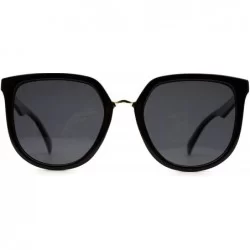 Butterfly p602 Trendy Butterfly Polarized - for Womens 100% UV PROTECTION - Black-black - CZ192TGY2D2 $45.20