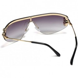 Wrap Retro Wrap sunglasses for women Diamond sunglasses oversized sunglasses UV400 Provection - 5 - CG1907YT07Z $14.51