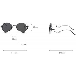 Oval Chic Women Brand Design Irregular Oval Transparent Party Sunglasses - Black&gray - C718LNR7KQI $13.26