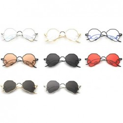 Oval Chic Women Brand Design Irregular Oval Transparent Party Sunglasses - Black&gray - C718LNR7KQI $13.26