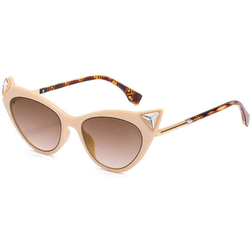 Rimless Small Box Sunglasses Personality Cat Eyes Sunglasses Female Sunglasses - CN18XDG4NED $39.90
