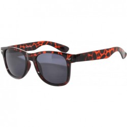 Round Classic Vintage Retro 80's Sunglasses for Mens or Women Colored Frame - Wf_5047_leopard - C111UUXEMT9 $17.40