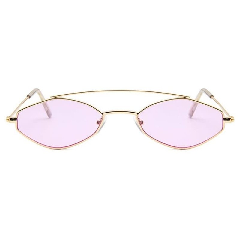 Oval 90s Sunglasses Women Retro Oval Sunglasses Lady Vintage Black Sunglasses UV400 - 2 - C018QA8LD2W $28.66