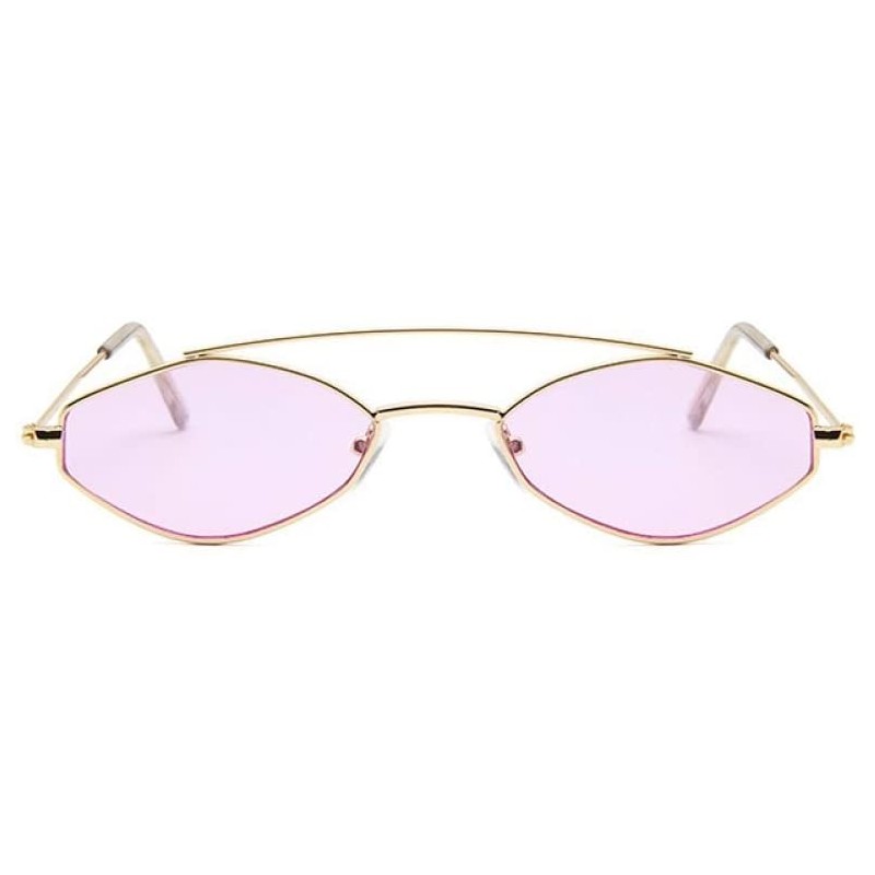 Oval 90s Sunglasses Women Retro Oval Sunglasses Lady Vintage Black Sunglasses UV400 - 2 - C018QA8LD2W $28.66