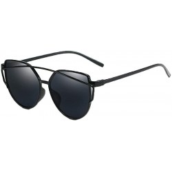 Goggle Fashion UV 400 Protection Glasses Travel Goggles Outdoor PC Frame Sunglasses - Black Gray - CJ18Q7T48W5 $8.74