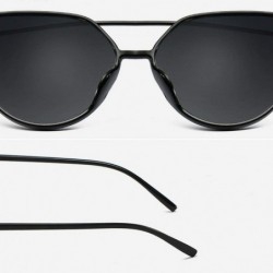 Goggle Fashion UV 400 Protection Glasses Travel Goggles Outdoor PC Frame Sunglasses - Black Gray - CJ18Q7T48W5 $8.74