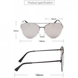 Oval Women's Retro Cat Eye Oval Shades Frame UV Protection Polarized Sunglasses - Gray - CD18E7LXDZG $10.16