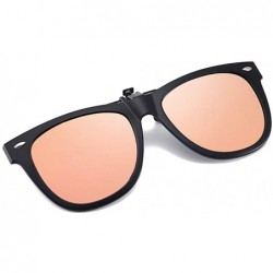 Semi-rimless Polarized Clip-on Sunglasses Anti-Glare Driving Outdoors Glasses for Prescription Glasses Trendy Eyeglasses - CK...