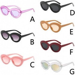 Oval Sunglasses Reflective All Match Outdoor Eyewear - B - C118YRSYEG6 $9.84