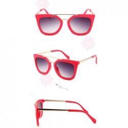 Cat Eye Kids Cat Eye Shades Fashion Sunglasses UV400 Protection Eyewear Girls Boys - Red - CK18OSONHGC $18.21