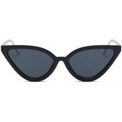 Round Women Cat Eye Sunglasses PC Frame Fashion For Female - Whitegray - CZ199QDQ9ZC $11.93