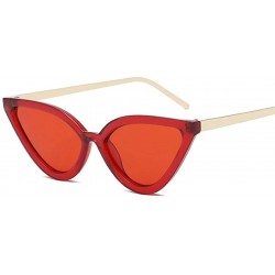 Round Women Cat Eye Sunglasses PC Frame Fashion For Female - Whitegray - CZ199QDQ9ZC $11.93