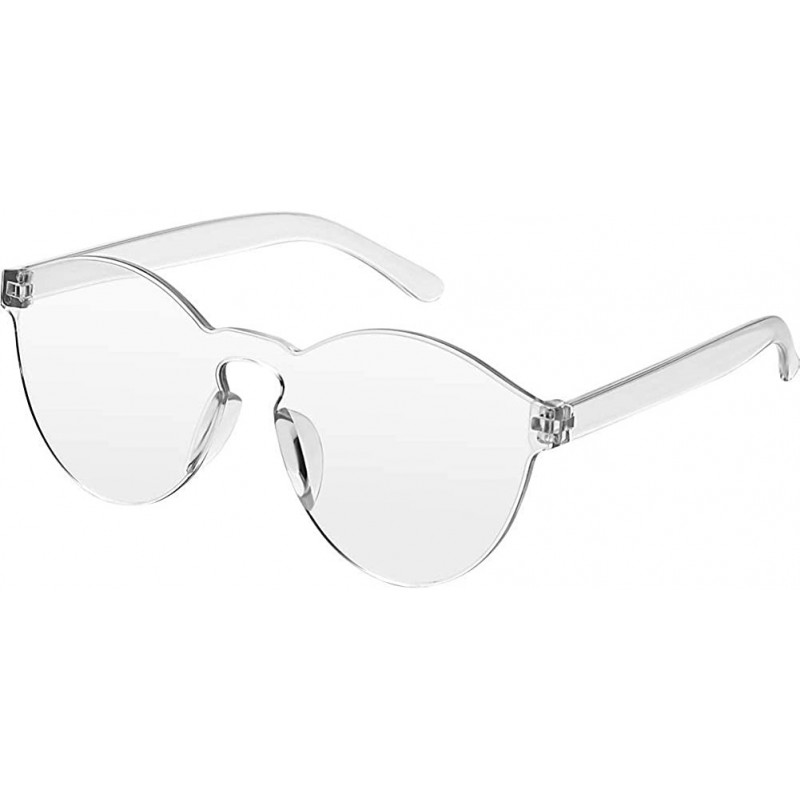 Aviator Round Fashion Sunglasses for Women Men Aviator Metal Mirror Sunglasses - Rimless-c5 - CN18QW7K3ZZ $6.97