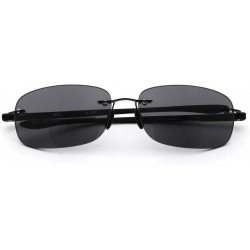 Square Reading Sunglasses Designed Available - Black Bridge/Smoke Lens - CF185D46XXM $20.69