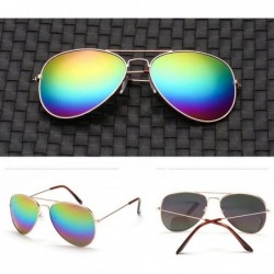 Aviator Women Men Vintage Retro Glasses Unisex Fashion Oversize Frame Classic Aviator Sunglasses Eyewear (O) - O - CS195NKXWM...