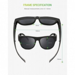 Oversized Polarized Folding Sunglasses for Men Women Easy Carry Sports Sunglasses with Durable Classic Frame - CO18YK3OCW0 $2...