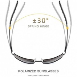 Square Men Polarized Sunglasses Photochromism Sun Glasses Male Classic Square Driving Goggles UV400 - CY199L9L65G $9.82
