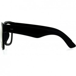 Square Black Oversized Square Glasses Thick Horn Rim Clear Lens Frame - CU187UTHNDY $11.51