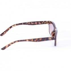 Rectangular The Intellect" Reading Sunglasses - Unisex Full Lens Sun Readers (non bifocal) - Tortoise - CL1256T7FZJ $18.79