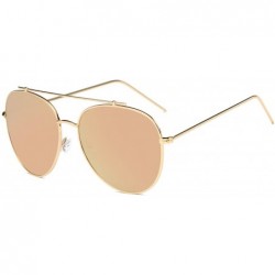 Goggle Classic Mirrored Fashion Aviator Sunglasses - Orange - C818WR9T4EO $38.23