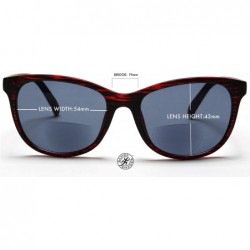 Goggle Bifocal Reading Sunglasses Fashion Readers Sun Glasses for Men and Women - Burgundy - CJ12EDR9XHN $32.47
